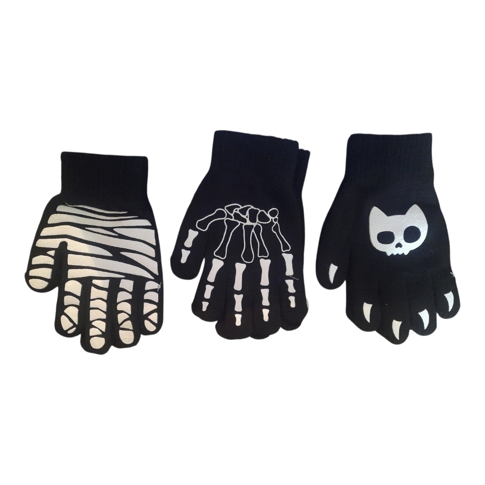 Glow in the Dark Halloween Gloves – New With Tags Size 4 To 6x